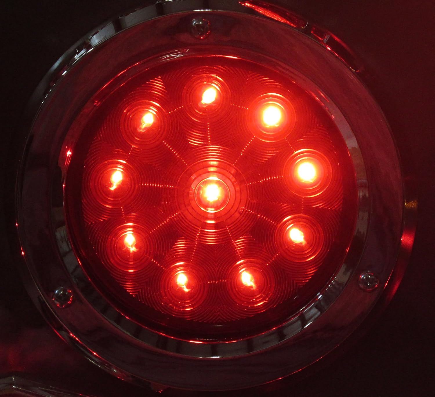 Kaper II L15-0068R Red 4" Round Stop/Turn/Tail LED Lamp