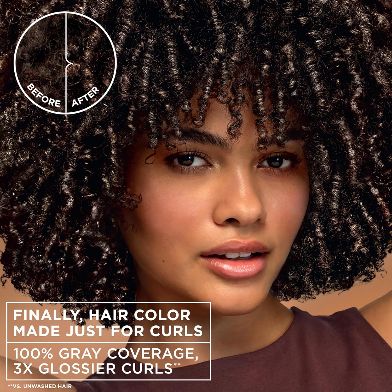 Garnier Nutrisse 0% Ammonia Glossy Curl Color Permanent Hair Dye for Curls, Vegan Color For 100% Gray Coverage, Curl-Protecting Formula with Enhancing Oil, CR1 Glossy Black (Pack of 2)