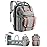 ISMGN Diaper Bag Backpack with Changing Station, Large Diaper Bag, Baby Bag, Multifunctional Diaper Bag, Gray