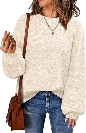 Womens Oversized Sweaters Fall Winter Trendy Long Sleeve Pullover