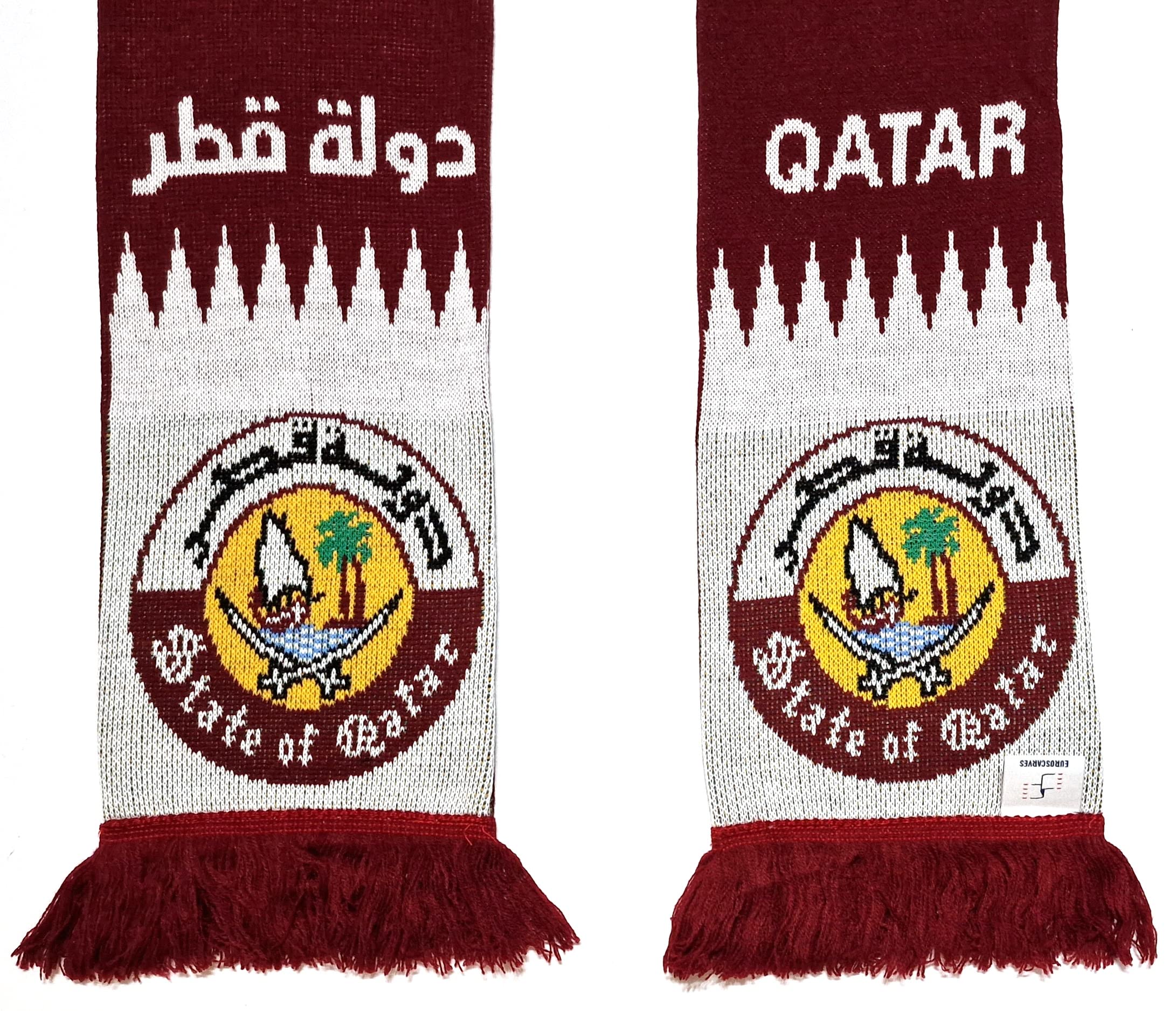 Bufanda de punto de fútbol de Qatar
