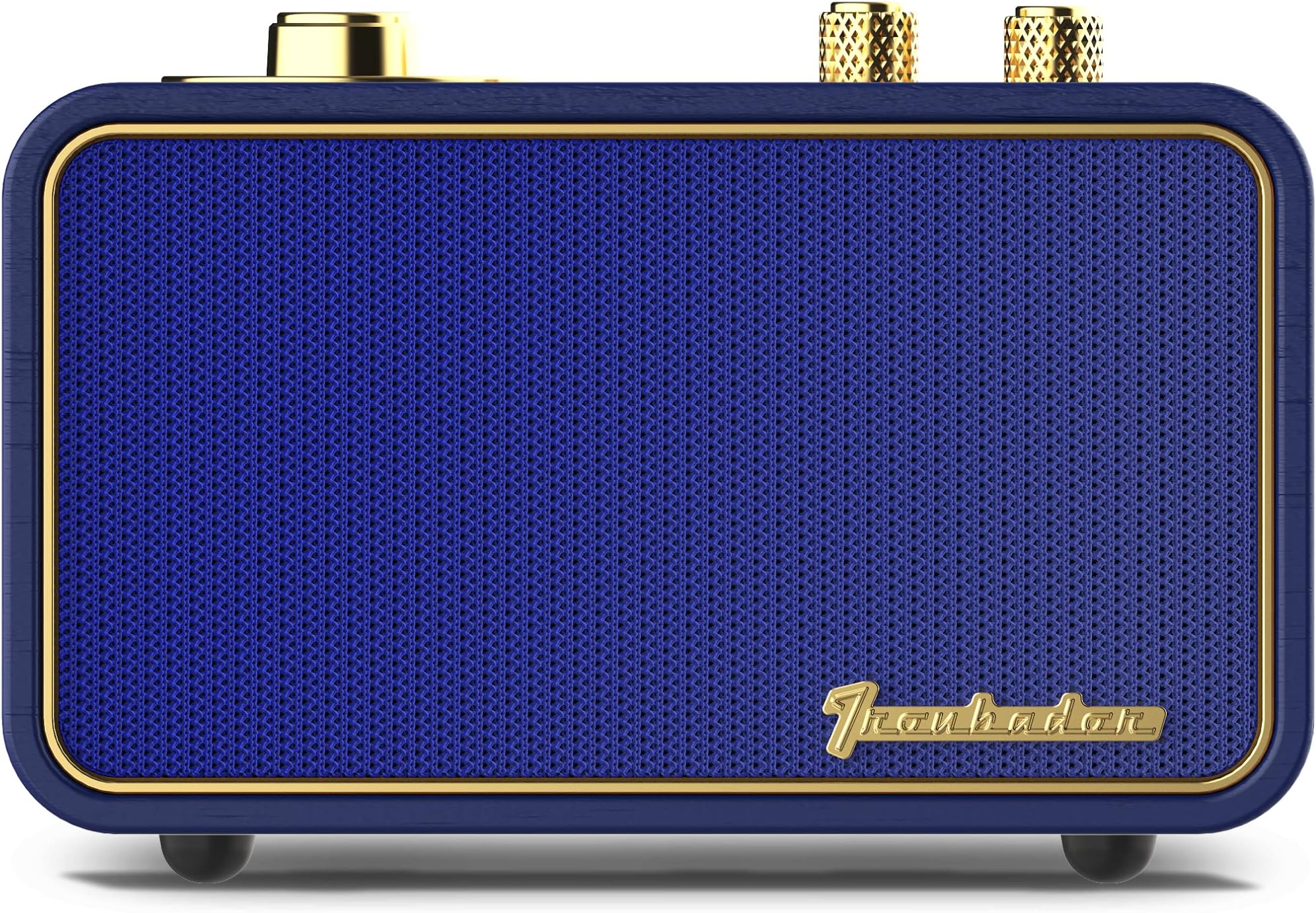 Bluetooth Speaker Portable Retro Radio, Trenbader.com Vintage Bluetooth Speaker for iPhone Samsung. AM/FM Radio Retro Speaker for Home Office Outdoor, Wooden Vintage Style, Mic