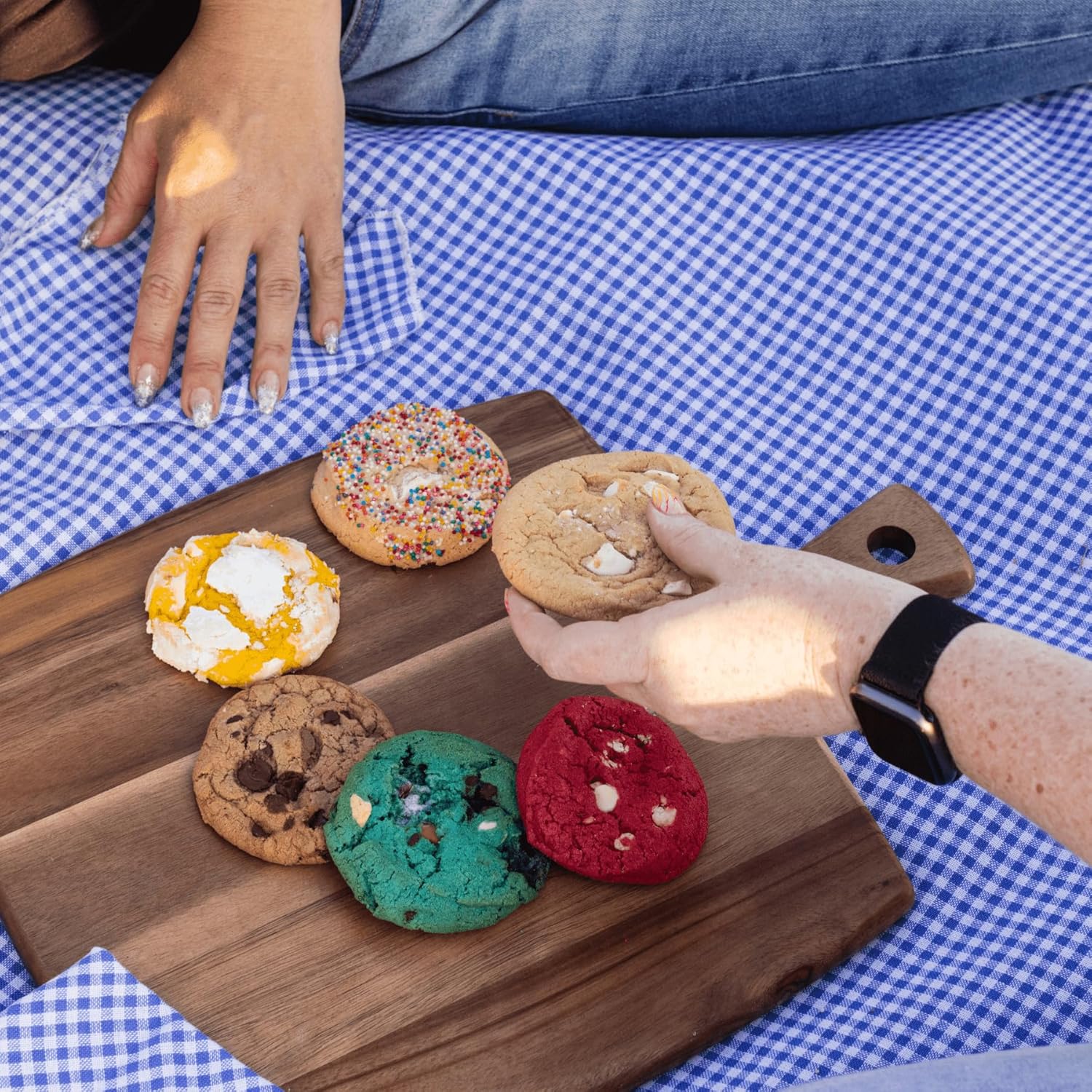 The Cravory: Salted Caramel Cream Cookies - 12 cookies, 2.0 oz. each - Individually Wrapped - Gourmet - Baked Fresh - Dessert, Snack or Baked Goods
