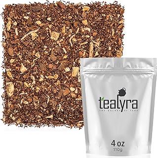 Tealyra - Rooibos Coconut Vanilla Chai - Ginger and Cinnamon with Red Bush Rooibos Herbal Loose Leaf Tea - Antioxidants Rich - Caffeine-Free - 110g (4-ounce)