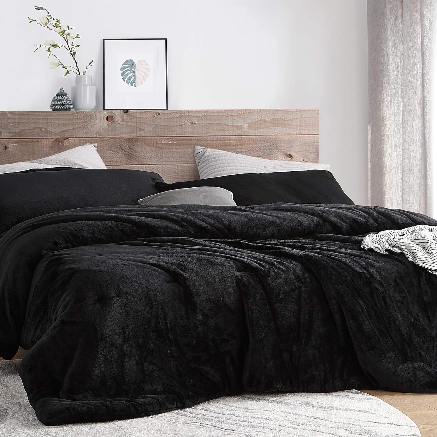 Byourbed Me Sooo Comfy - Coma Inducer® Oversized Queen Comforter Set - Black