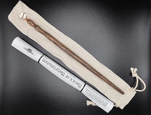 Miniatura 6 de varita mágica de Cuarzo Transparente y roble