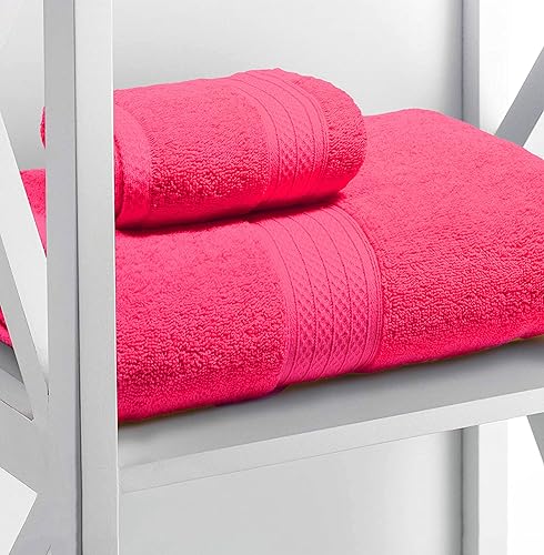 Miniatura 4 de Glamburg Juego de toallas de 6 piezas, 100% algodón peinado, 2 toallas de baño, 2 toallas de mano, 2 paños de lavado, calidad de hotel de lujo,