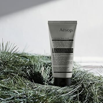 Aesop Redemption Body Scrub | Fine-Grain Exfoliating Body Polish with Bamboo, Pumice & Sage | Smoothing, Cleansing Scrub for All Skin Types Fresh Alpine, Woody Aroma | 6.2 oz