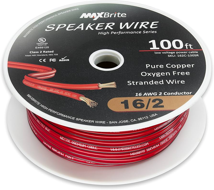 Amazon.com: 100 ft. 16 Gauge Stranded Flexible Dual Conductor