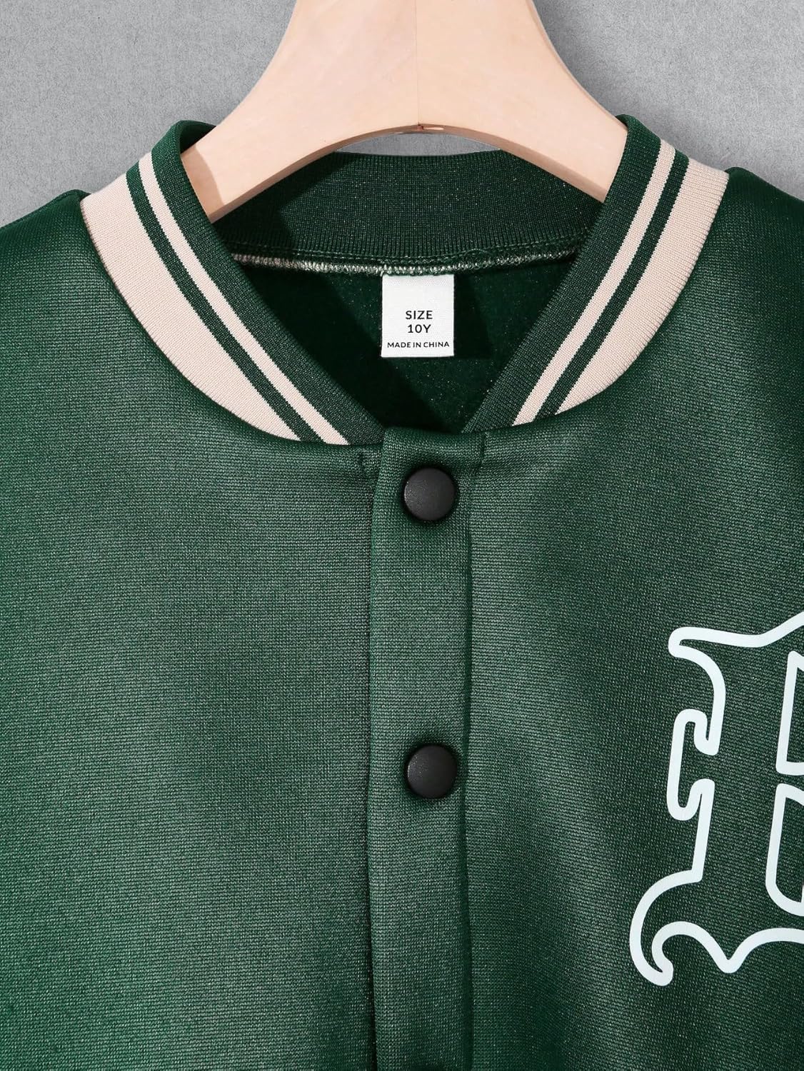 Boys Sweatsuit Outfits 2 Pieces Letter Graphic Bomber Varsity Jacket and Jogger Sweatpants Tracksuit Set for 7-14Y - Image 5