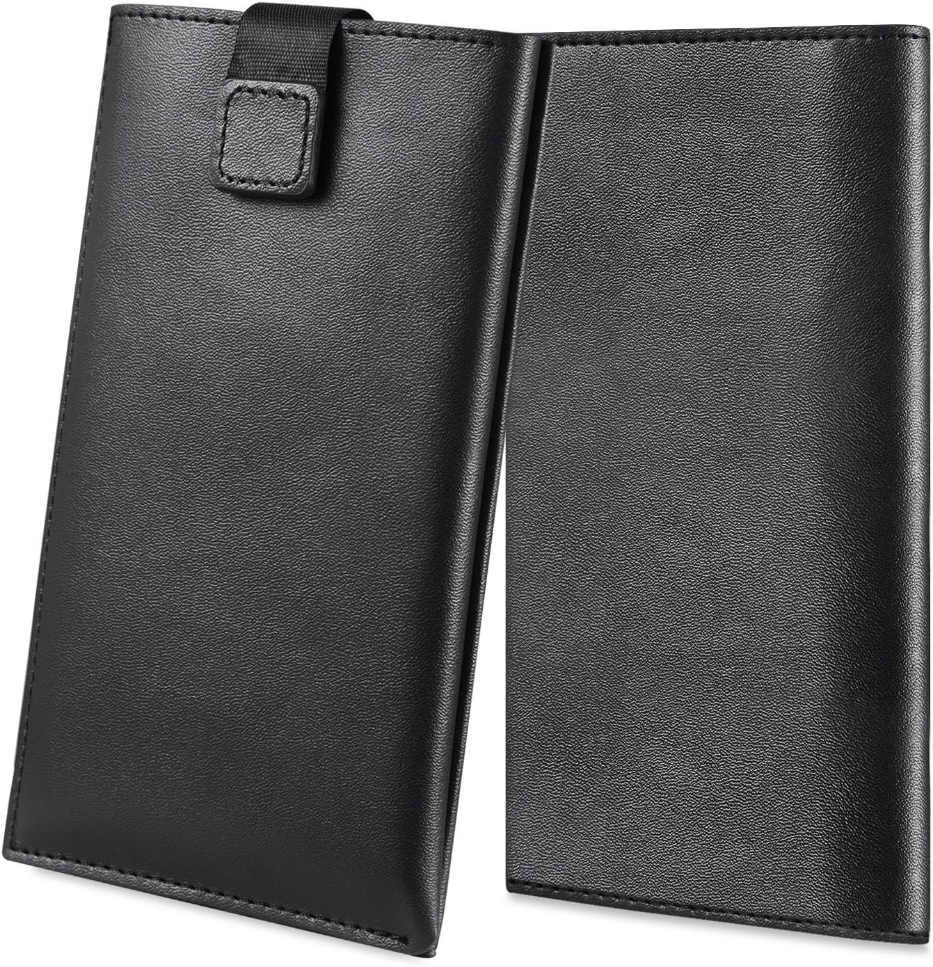 Genuine Leather Wallet Pouch Sleeve Case Cover 4.8 inch For iPhone 7,iPhone 6/6s,Samsung Galaxy S7/S6 by INSEL (BLACK)