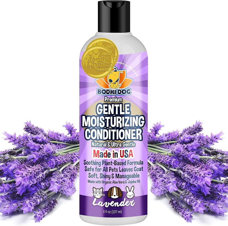 Condicionador Hidratante para Cães Bodhi Dog com Aloe Vera e Óleo de Jojoba, Aroma de Lavanda – 240 mL
