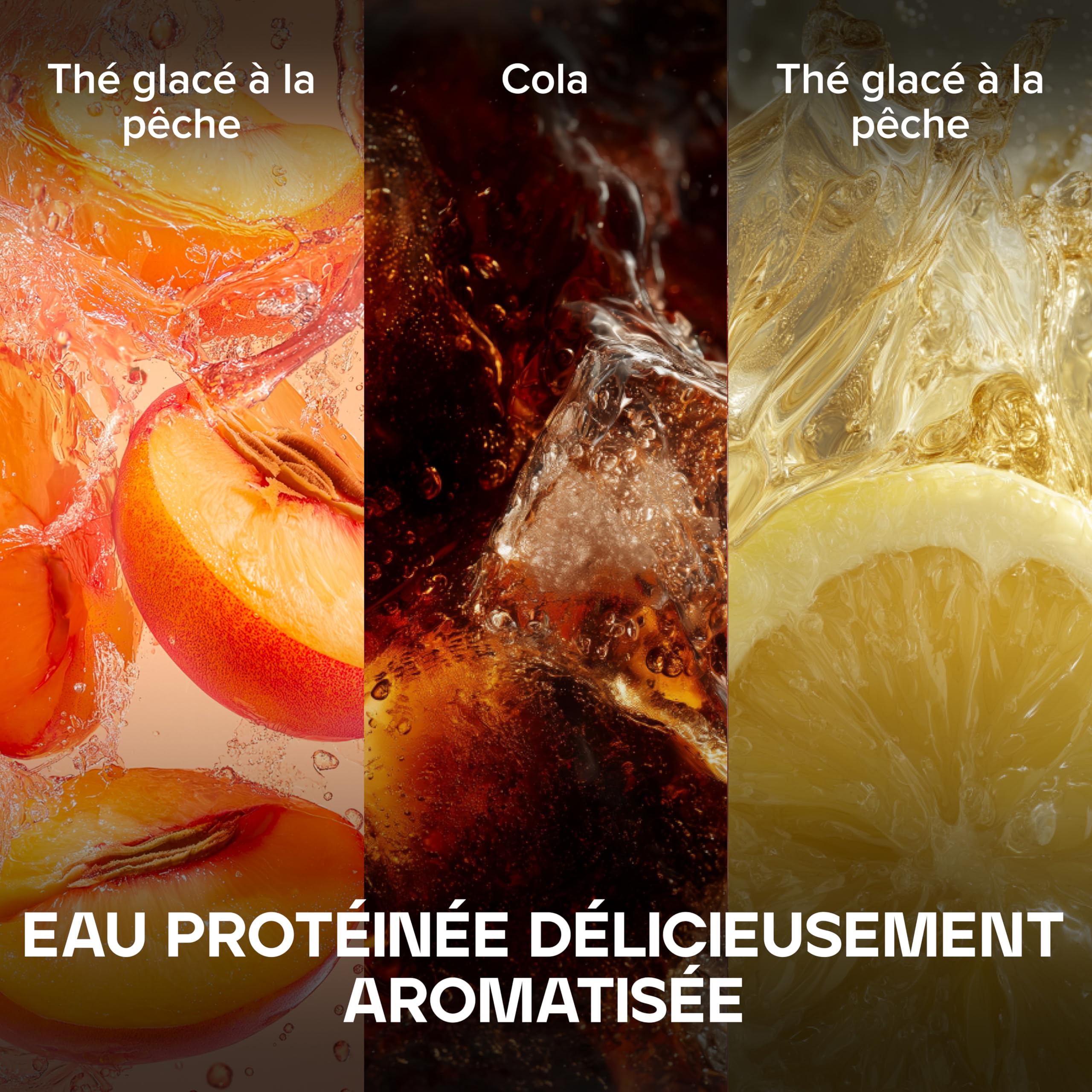 Bulk Clear Protein | Mélange de Whey & Collagène | 400 g | 20 portions | 18 g de protéines | 5 g de BCAA | Absorption rapide | Favorise la croissance musculaire | Thé glacé pêche