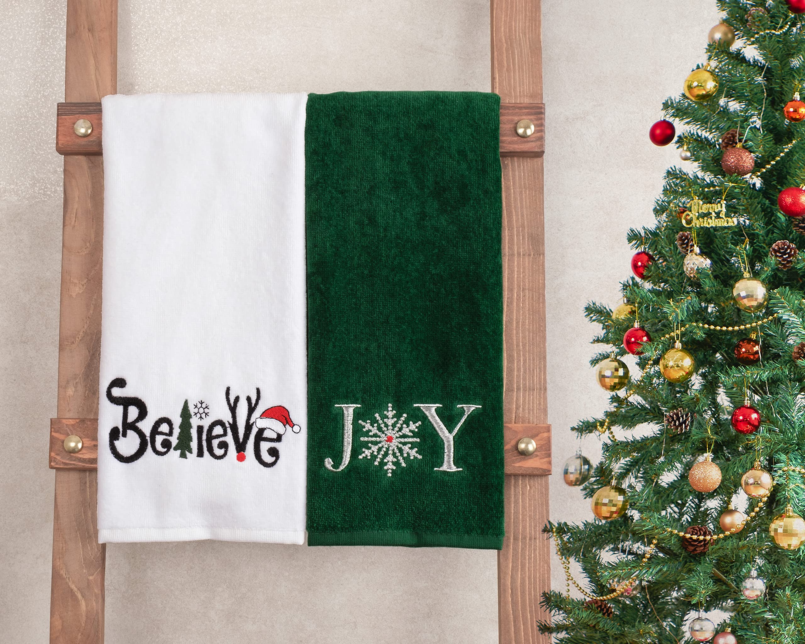 Amazon.com: American Soft Linen Christmas Bath Towels Bathroom Set, 2 ...