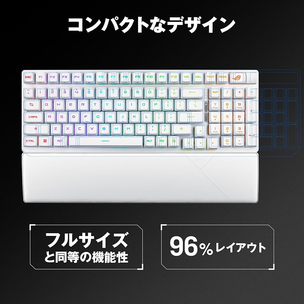 ROG Strix Scope II 96 Wireless ホワイト ASUS ROG Strix Scope II 96 RX Wireless White | パソコン工房