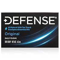 Vista 1 de Defense Soap Barra de 4.2 onzas – Árbol de té y aceite de eucalipto 100% natural