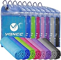 Vista 18 de YQXCC Toallas refrescantes Paquete de 4 unidades de 47 x 12 pulgadas Hielo fresco para cuello Microfibra suave transpirable para yoga