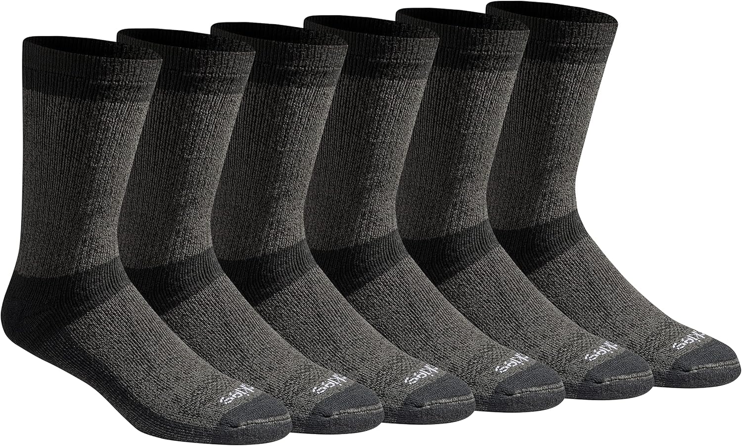 Dickies Men's Dri-tech Moisture Control Max Full Cushion Crew Socks, Available in M-xl (6, 12 Pairs)