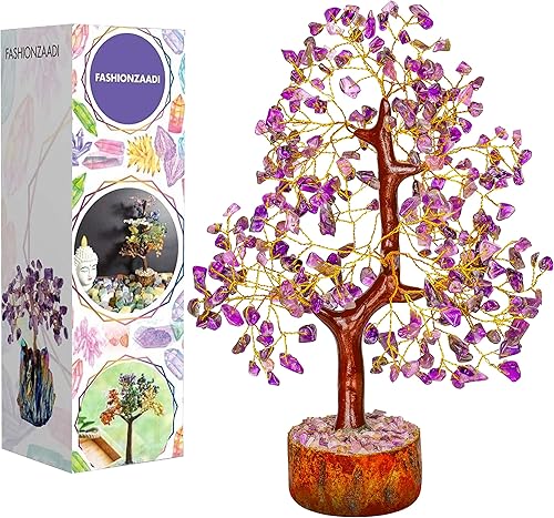 Miniatura 9 de Árbol bonsái artificial con piedras de amatista, decoración de los chakras, árbol de la vida, decoración de feng shui con cristales y piedras,