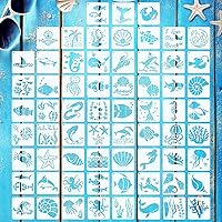 Vista 11 de Marspark 66 plantillas pequeñas de primavera y Pascua para manualidades, plantillas reutilizables de 3 pulgadas para pintar sobre madera, plantillas