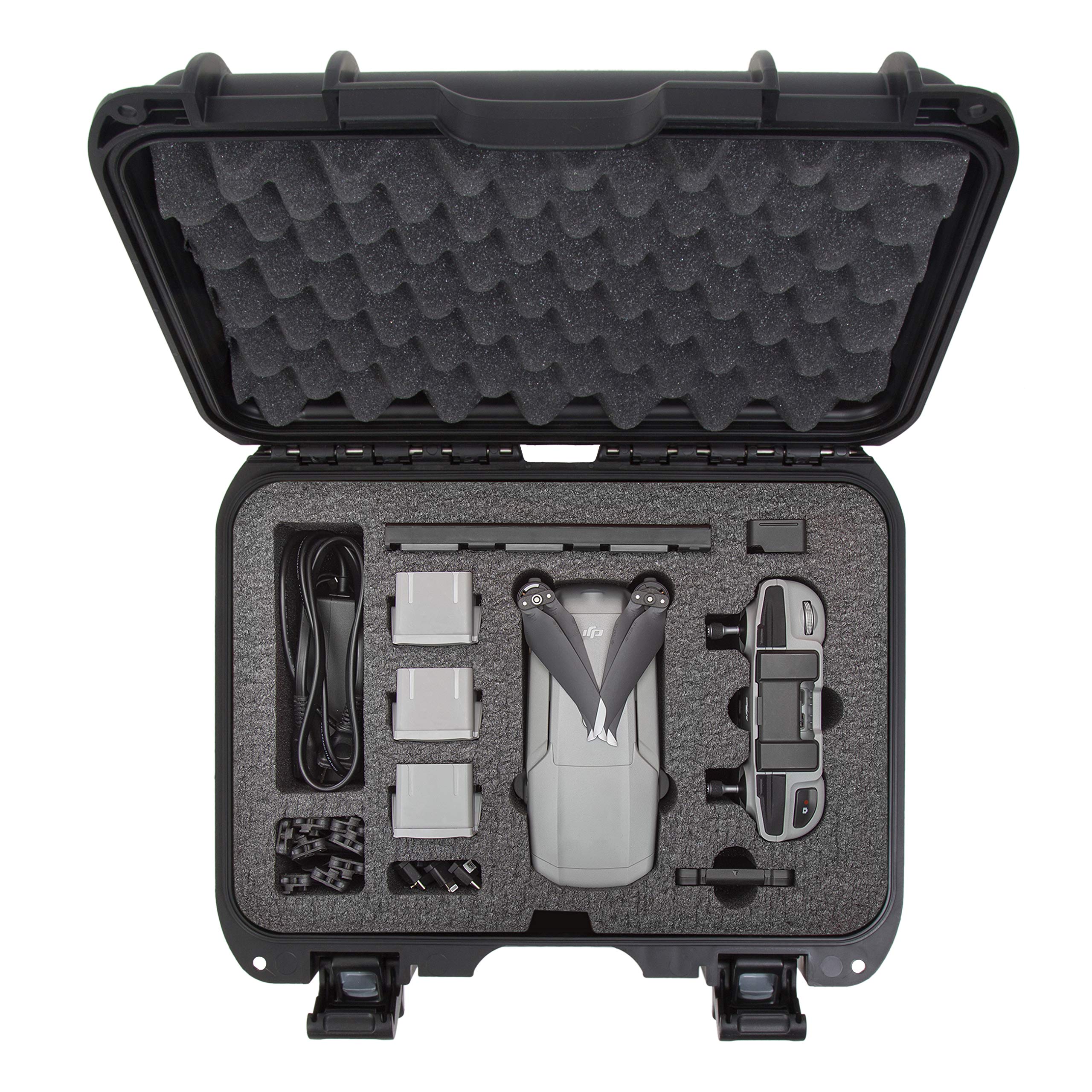 Nanuk 915 - Carcasa rígida Impermeable con Inserto de Espuma para dji Mavic Air 2, Color Negro