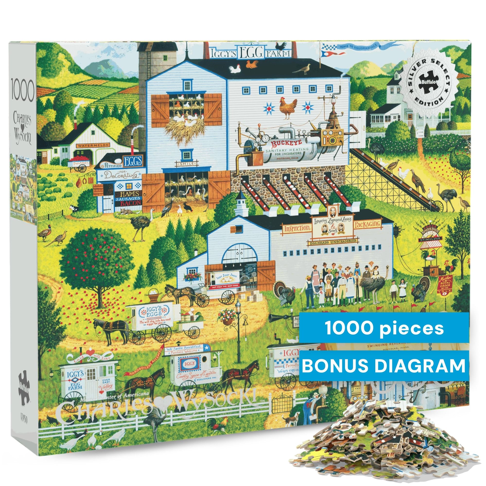 Amazon.com: Buffalo Games Silver Select – Charles Wysocki Sunny