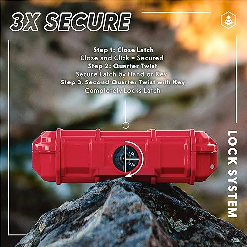 Miniatura 6 de Evergreen Funda protectora impermeable 56 Dry Box  Seguro de viaje, especificaciones mil, fabricado en Estados Unidos, para la organización de
