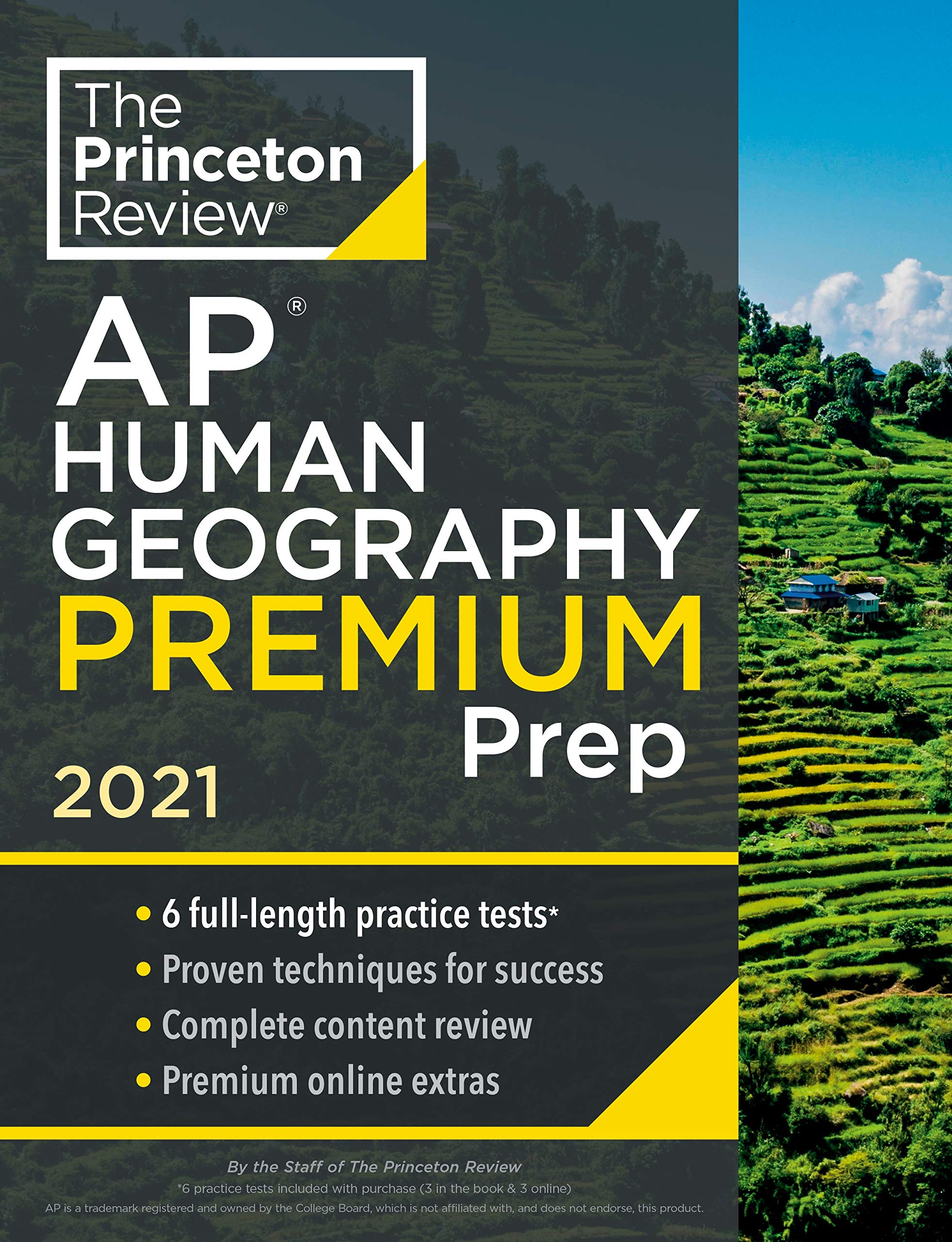 Princeton Review AP Human Geography Premium Prep, 2021: 6 Practice Tests + Complete Content Review + Strategies & Techniques (College Test Preparation)