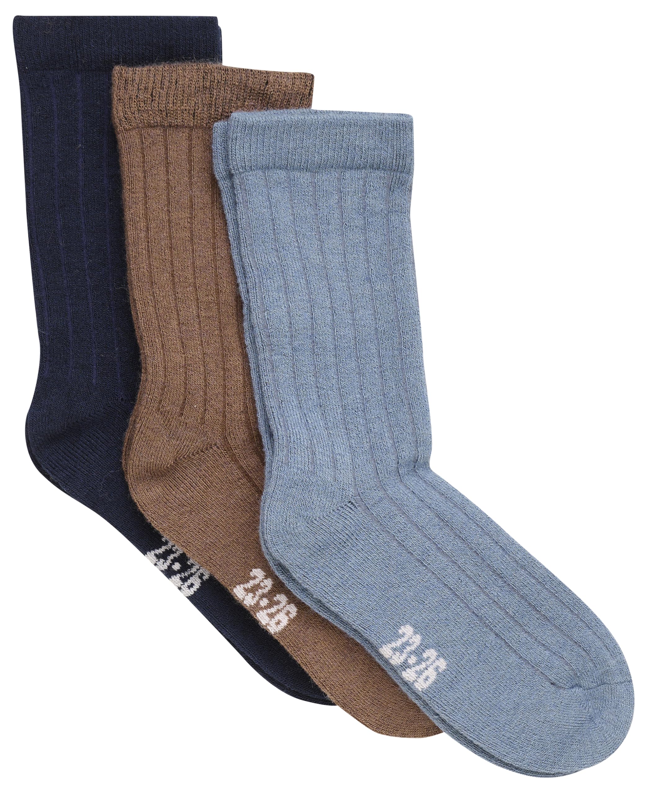 NAME IT NMMWAK Wool 2 Pack Sock W/Non Skid XXIII Calzini, Beetle/Pack:2P Beetle+Blue Graphite, 28W / 30L Bambino