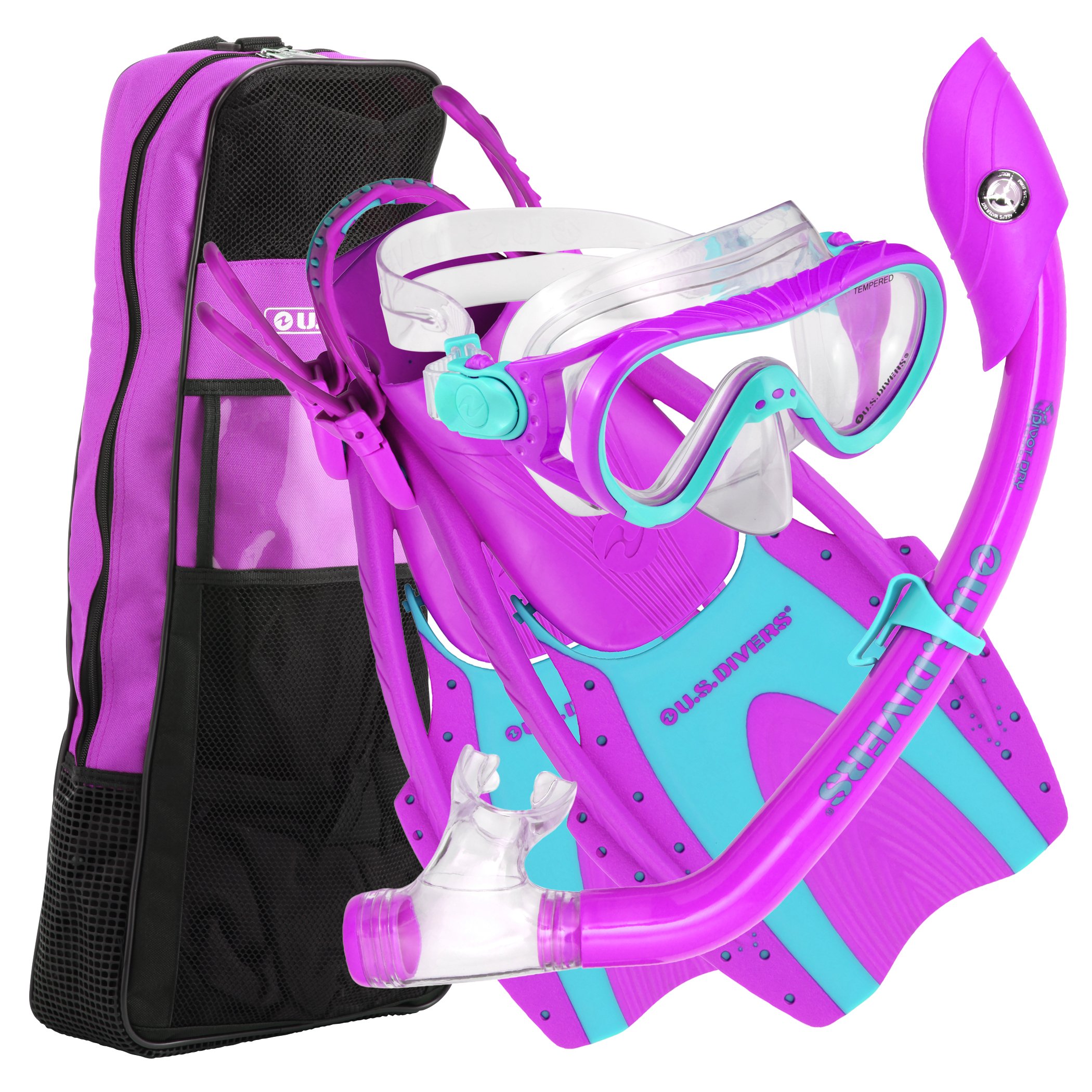 Phantom Aquatics Speed Sport Mask Fin Snorkel Set with Mesh Bag, Adult