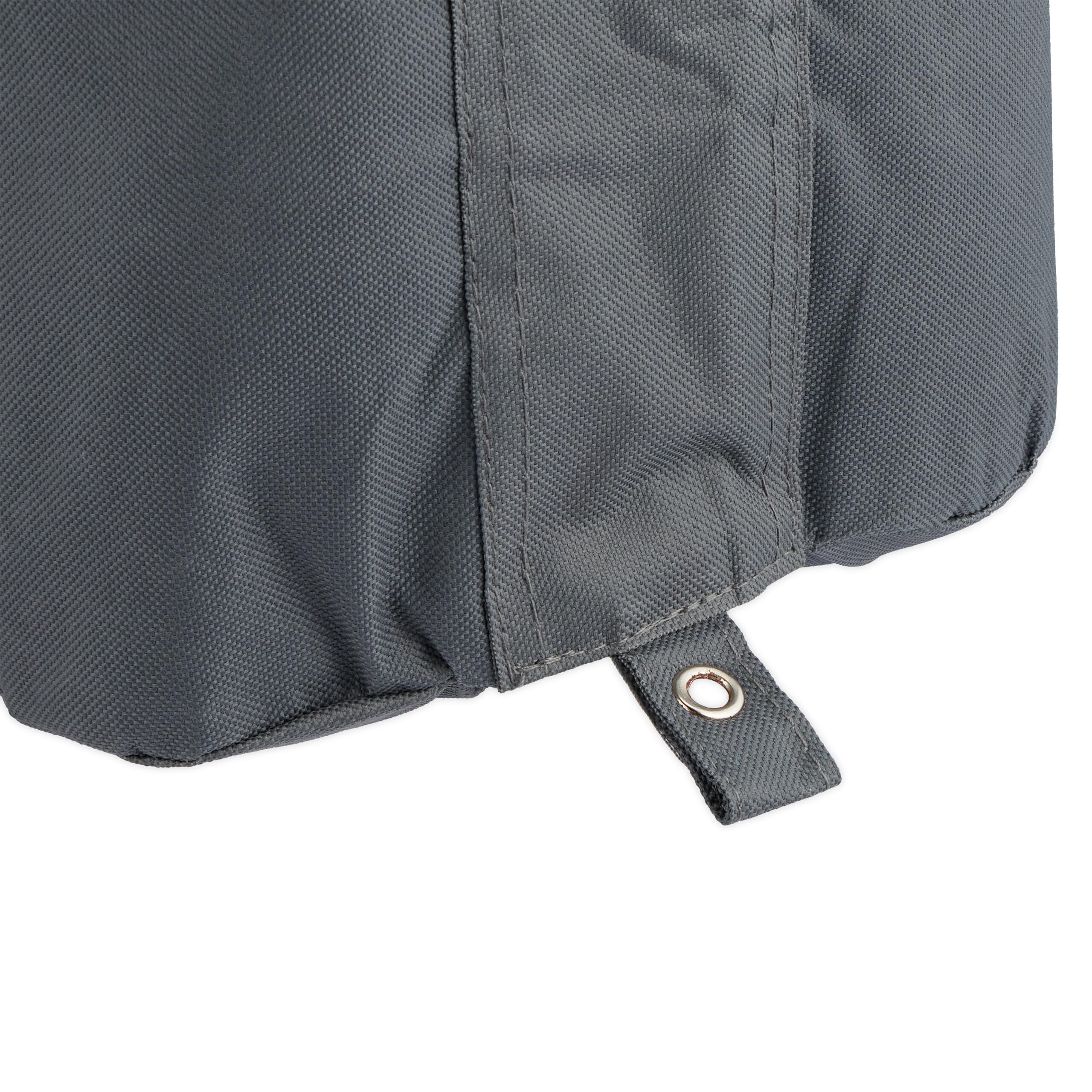Relaxdays Peso per Gazebo, Set da 4, Sacchi in Tessuto Oxford da Riempire con Sabbia, Zavorre per Padiglione, Grigio