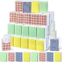 Vista 1 de Yinder Paquete de 120 pañuelos de bolsillo de 3 capas de papel facial geométrico a granel para el día de la madre, viaje de negocios, ceremonia