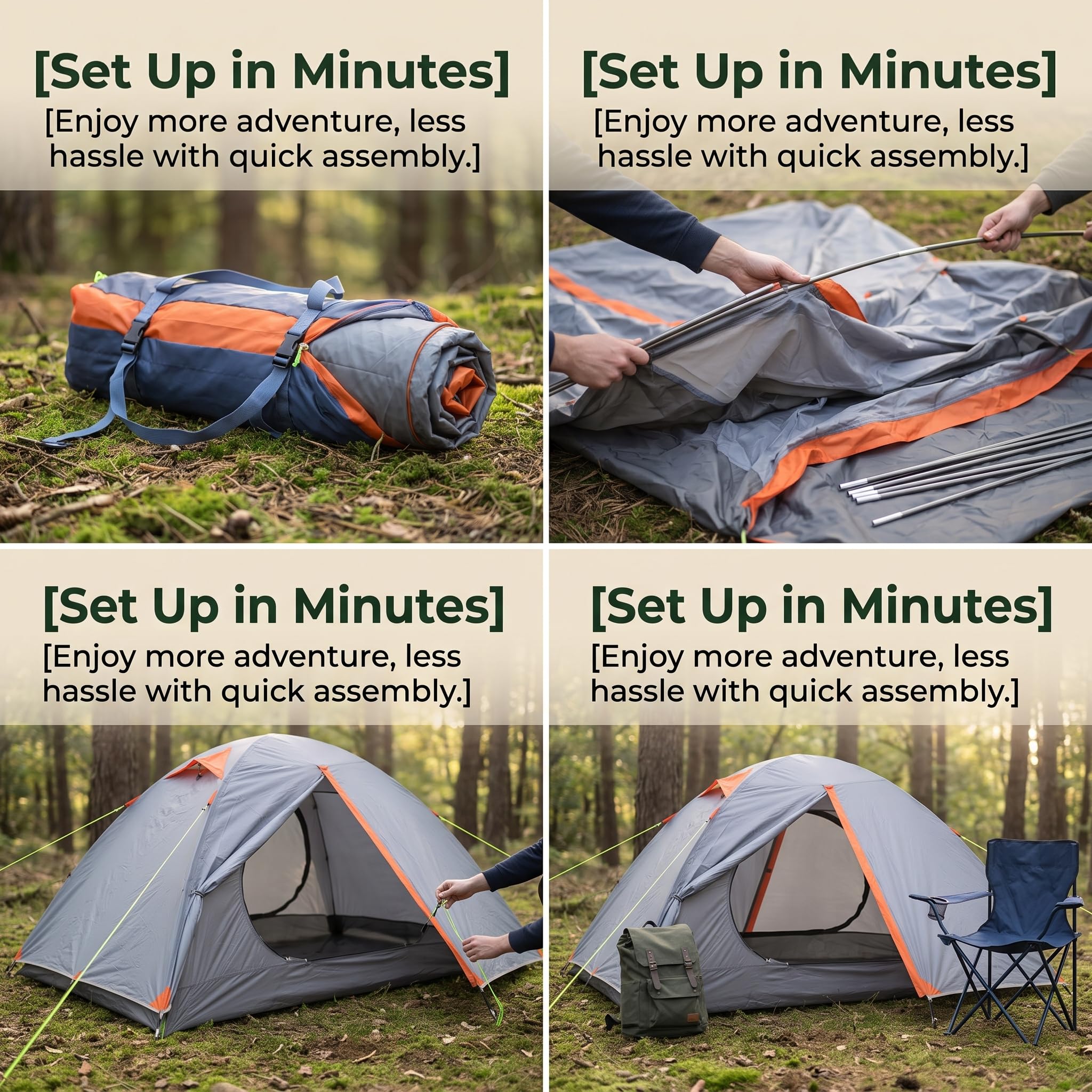 Camping Zelt 2 Personen Wasserdicht – Robustes Outdoor Zelt für Abenteuer