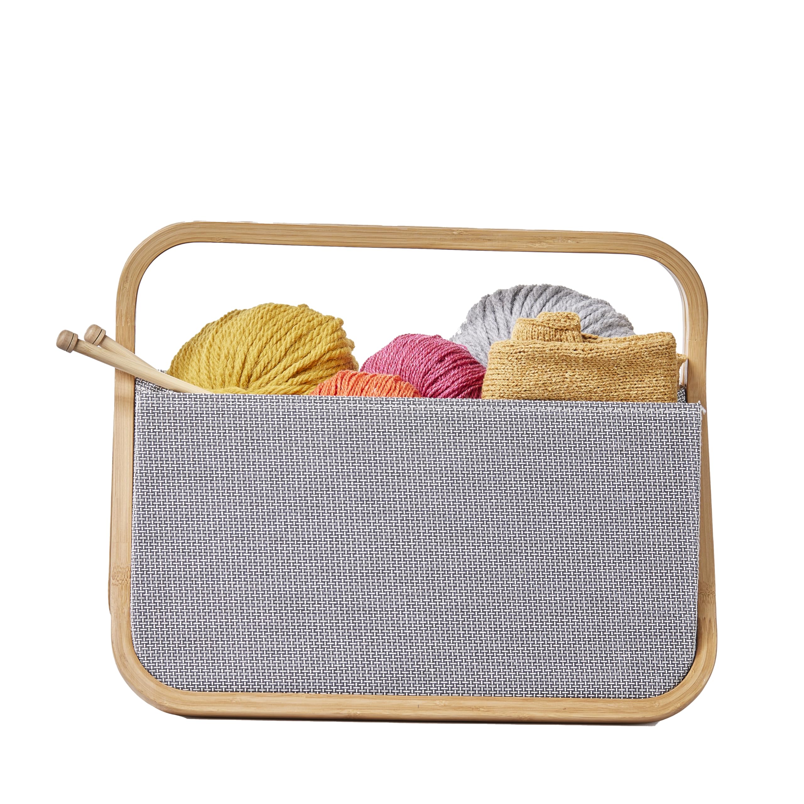 Prym - Prym Segeltuch und Bambus (45x27x37cm) Anthrazit Farbe Design Falten und Korb speichern - 1 Stück
