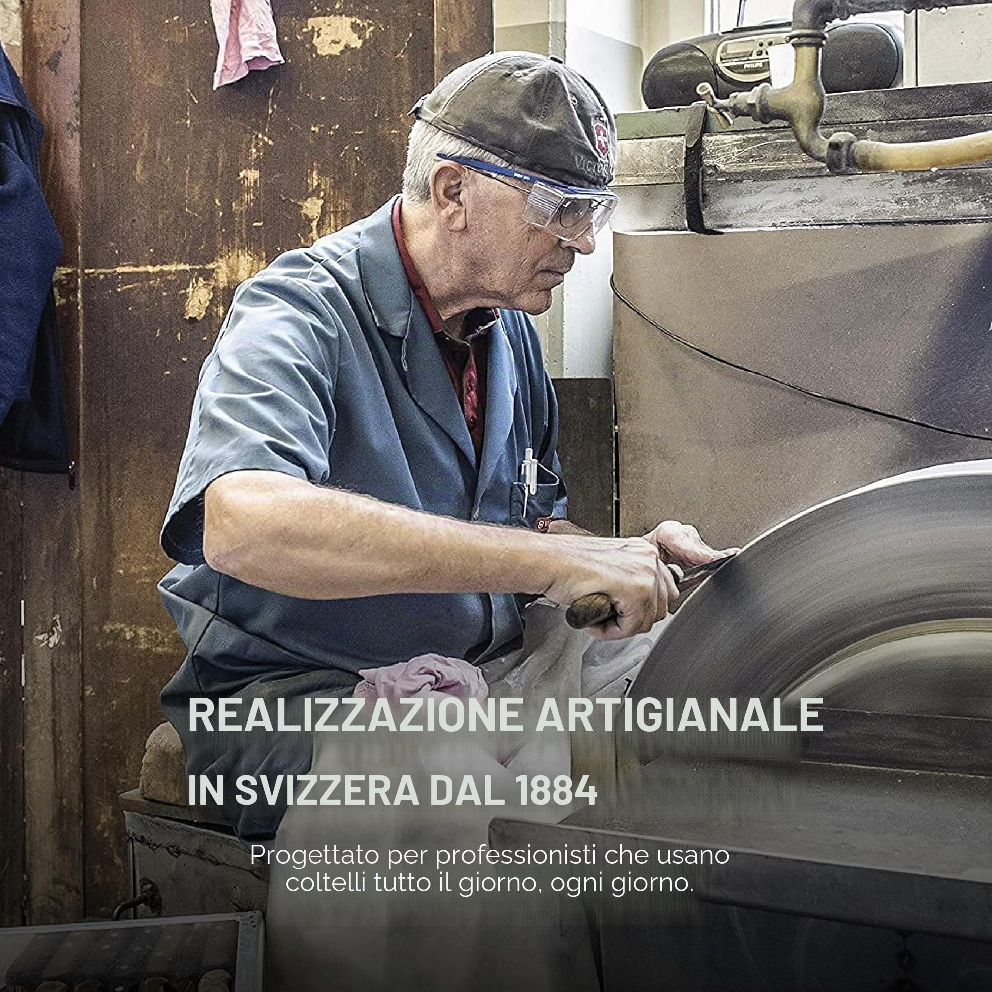 Victorinox Swiss Classic, coltello da pane con lama seghettata in acciaio inox, in confezione regalo, nero