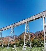 Vista 27 de Walthers Cornerstone Puente de ferrocarril de doble vía Pilar concreto pkg(2) 933-4553 HO Escala Modelo Ferrocarril - Kit de estructura