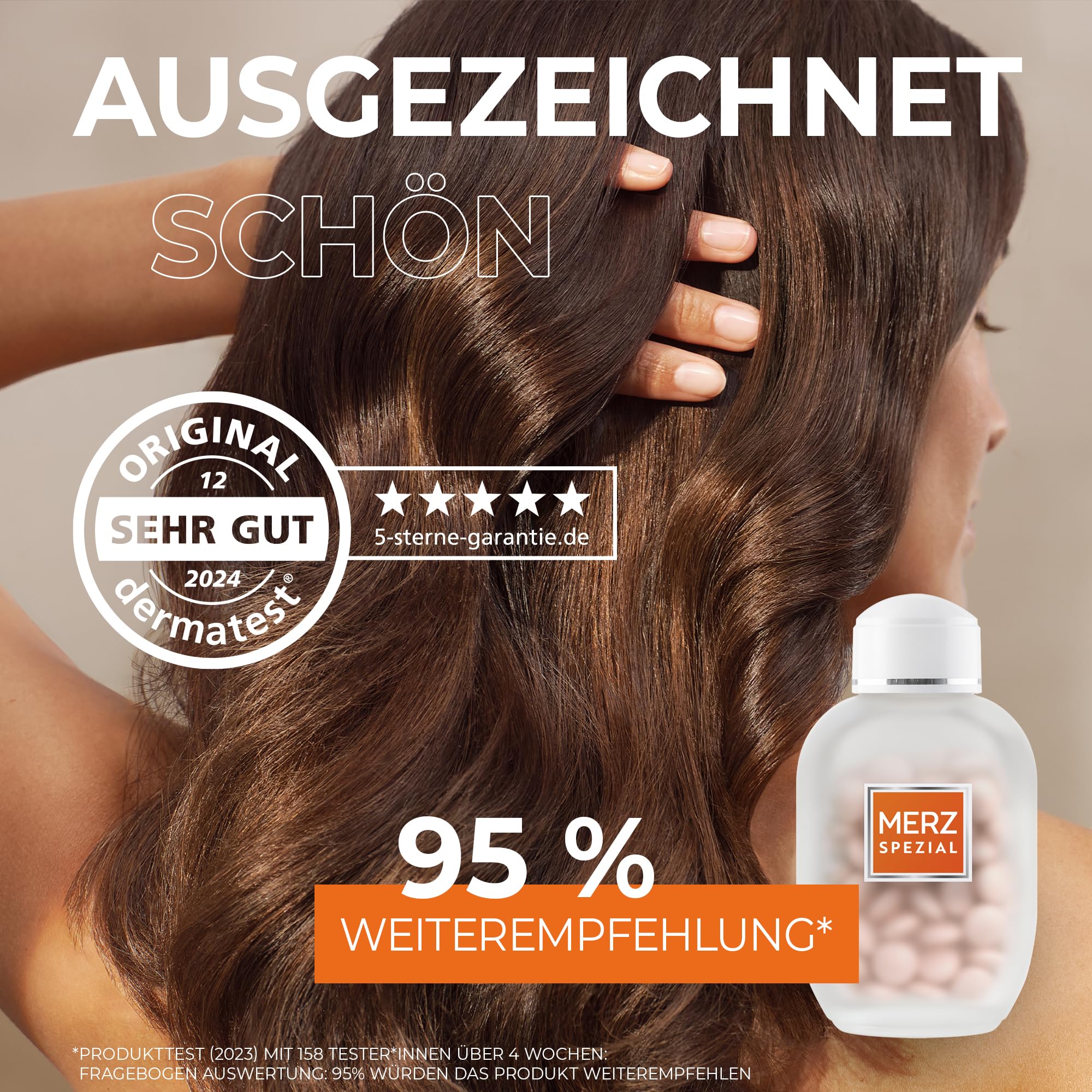 Merz Spezial Haut Haare Nägel Dragees - 3 x 120 Dragees - Nahrungsergänzungsmittel mit 13 Mikro-Nährstoffen für strahlende Haut, glänzendes Haar und feste Fingernägel