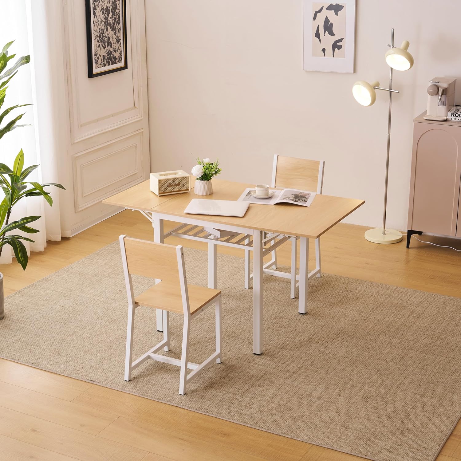 ナチュラル】 ダイニングセット 3点 ダイニング3点セット 2人掛け 無垢