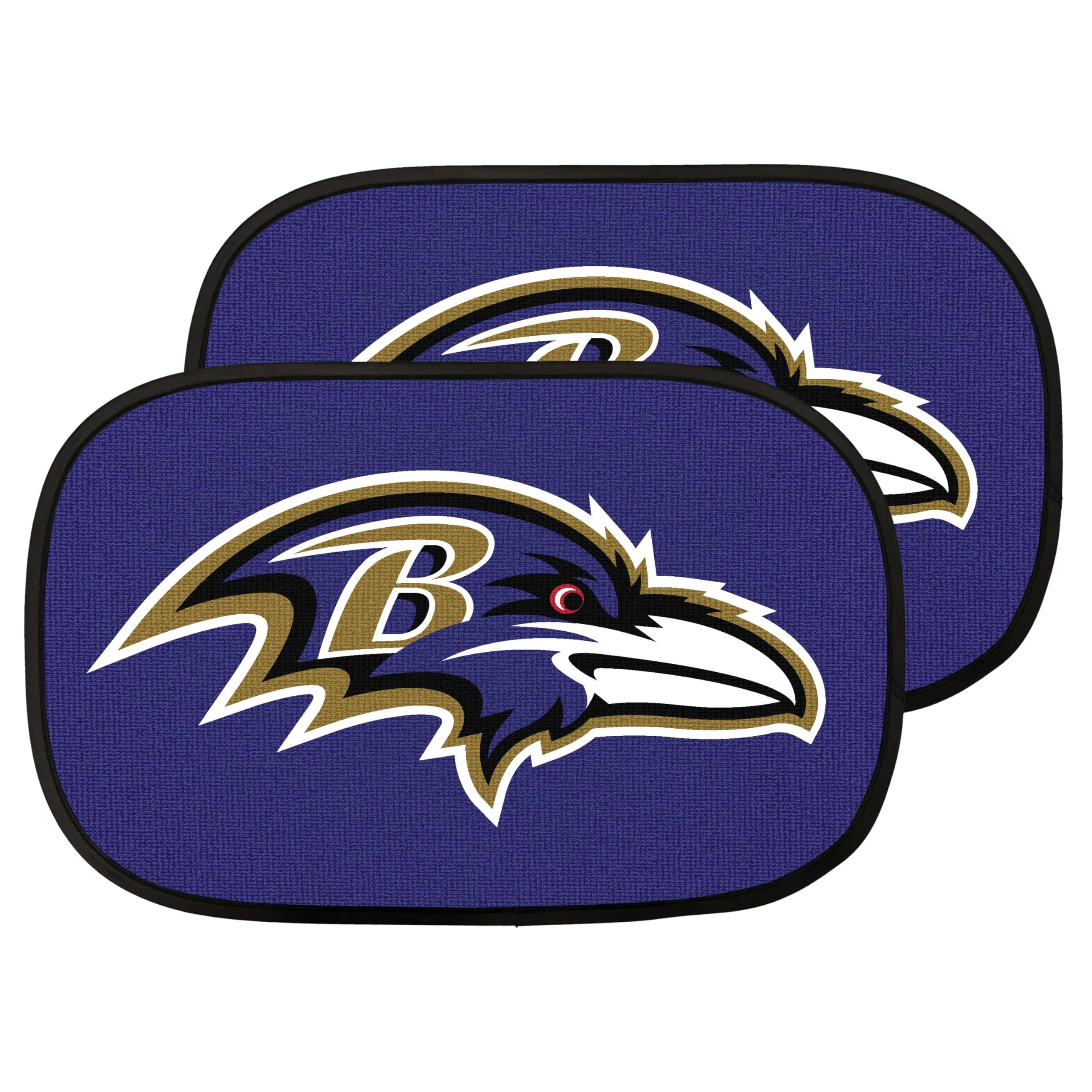NFL Baltimore Ravens Side Window Auto Shade 2 Pack