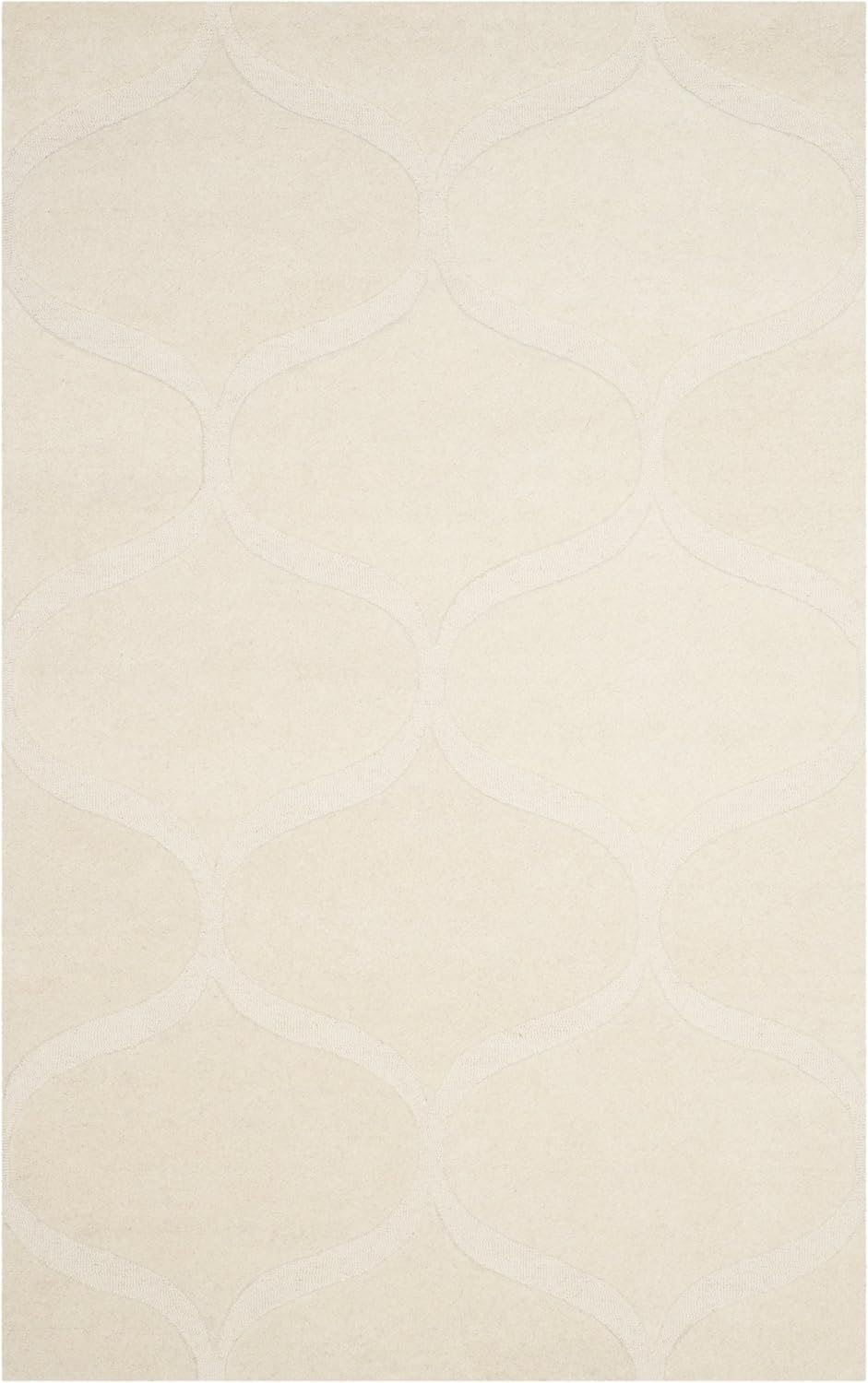 Ivory Elegance 8' x 10' Hand-Tufted Wool Area Rug