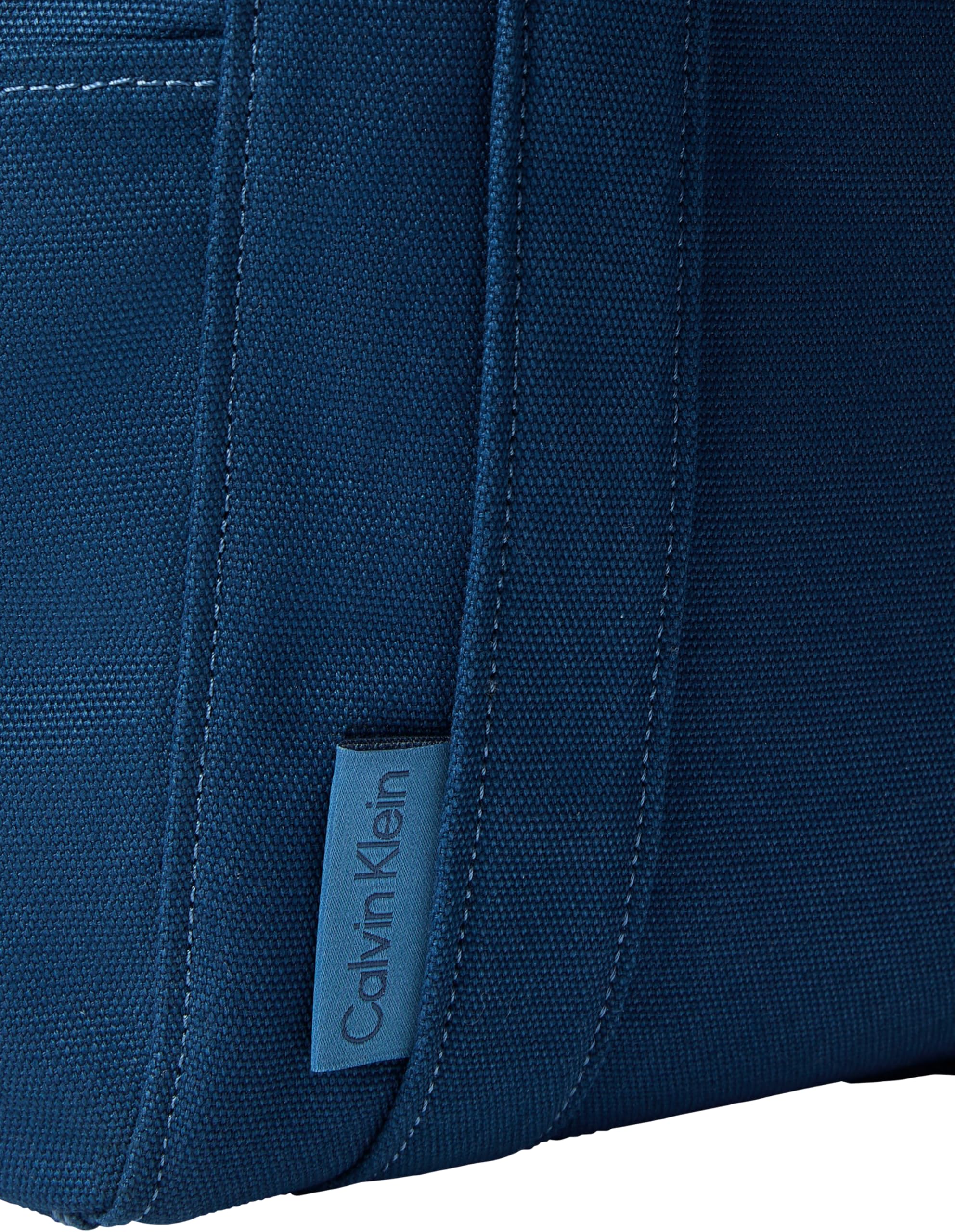 Calvin Klein Tote bag Mujer Webbing Strap Canvas pequeño, Azul (Ensign Blue), Talla Única