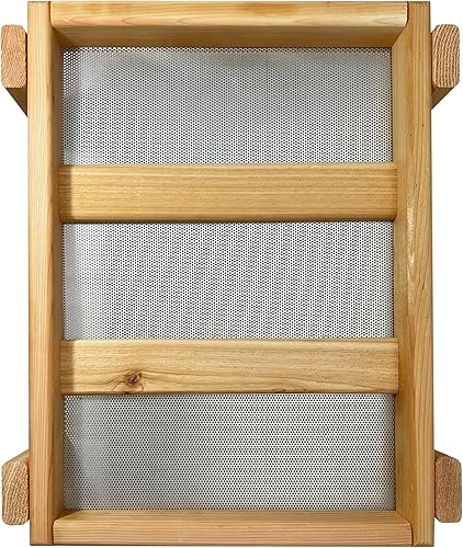 Miniatura 8 de DutchCrafters Bandeja grande de madera de cedro con plataforma abierta para pájaros, alimentador de semillas de pájaros de madera para pájaros