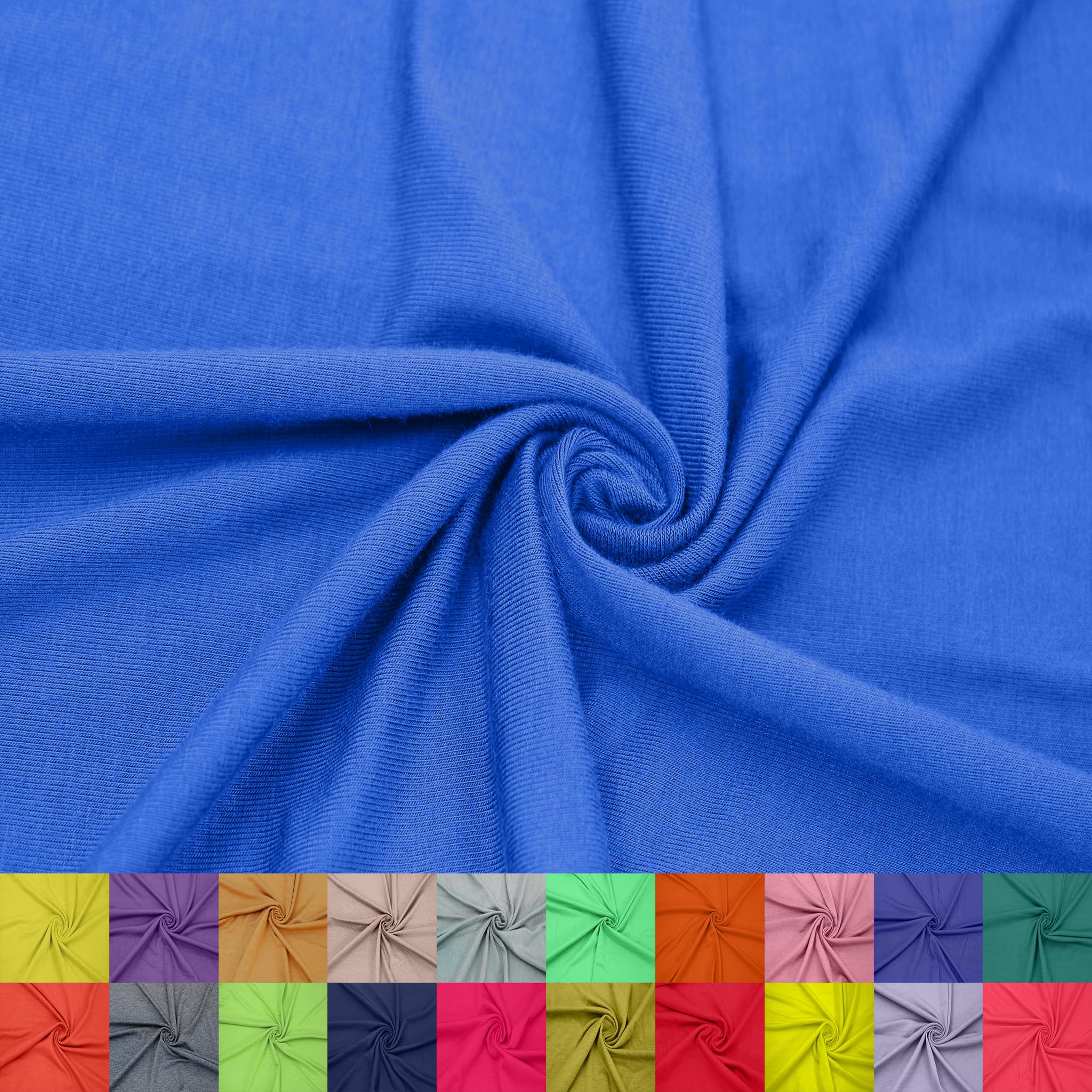 60" Wide Rayon Spandex Jersey Knit Fabric by The Yard - 4-Way Stretch, 200GSM, Medium Weight -Soft & Breathable - Apparel, Accessories, Maternity & Decorations — view 37