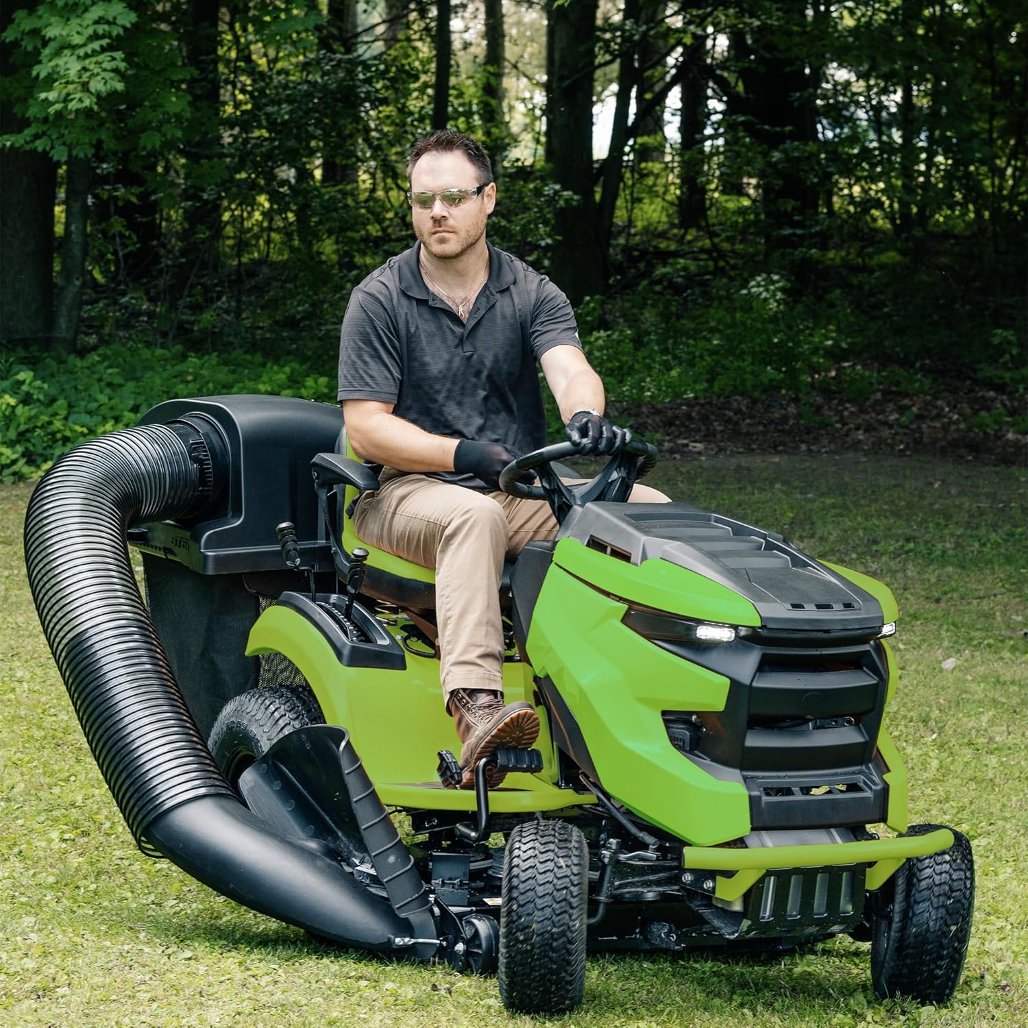 8TEN TURFBUCKET Grass Twin Bagger System for John Deere 42A Decks L100 X310 X330 X340 Lawn Tractors