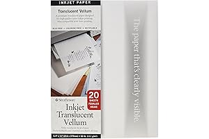 Strathmore 59-803 Printable Vellum Paper 8.5 x 11 Inkjet