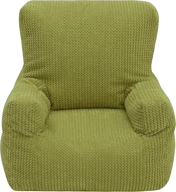 Ready Steady Bed Child Toddler Armchair | Comfy Kids Corduroy Beanbag Furniture | Ergonomically Designed Bean Bag Chair | Soft Children Safe Seat Playroom Sofa | Lightweight And Durable (Lime)