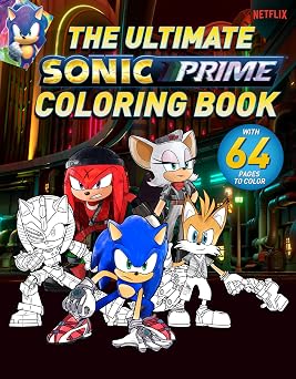 The Ultimate Sonic Prime Coloring Book Sonic the Hedgehog