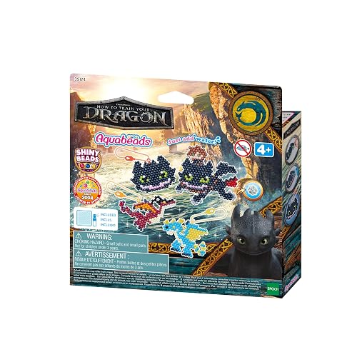 Aquabeads - Manualidad artística Kit llaveros cómo entrenar a tu dragón Aquabeads