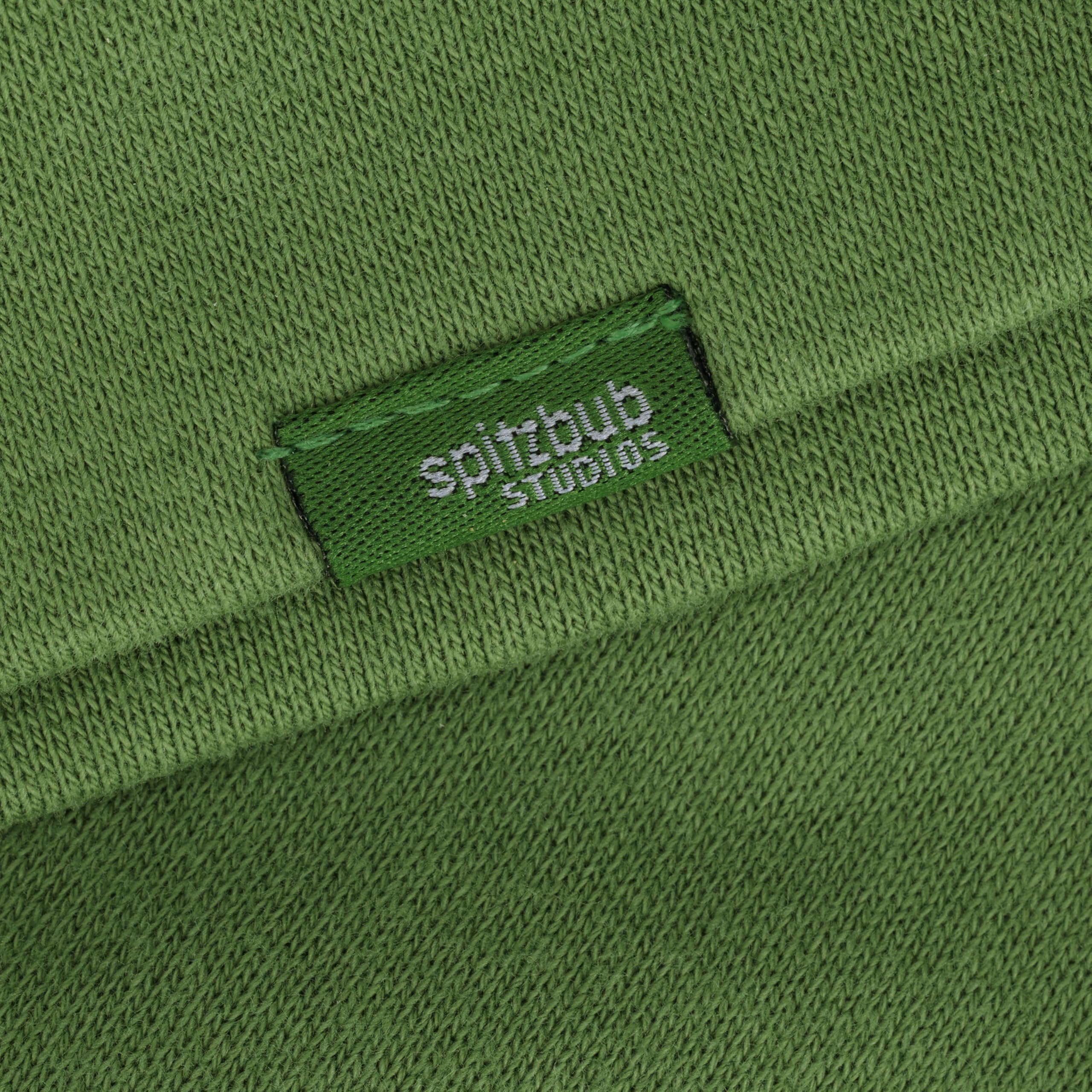 Spitzbub Oversized Hoodie Green Oasis – Kapuzenpullover,Grün mit Kaktusprint auf der Brust & Markenprint hinten