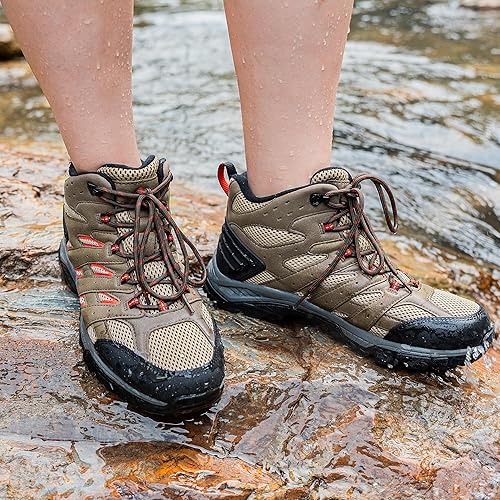 Miniatura 3 de NORTIV 8 Women's Waterproof Hiking Boots Outdoor Trekking Mid Backpacking Mountaineering lightweight boots